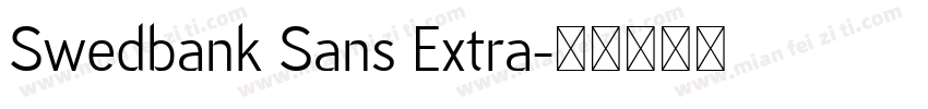 Swedbank Sans Extra字体转换